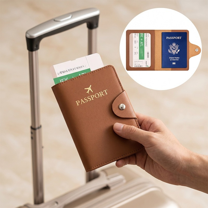 Étui de passeport en cuir synt - Travel Accessories Wallet avis et prix